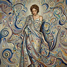 photo of a gorgeous young woman in the style of Guy Denning, draped in flowing fabric, warm impasto brush strokes, realistic, sharp focus, 8k high definition, insanely detailed, intricate, elegant, art by Tim Okamura and Jeremy Mann