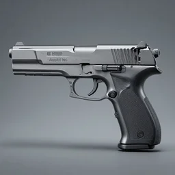 a 4 k photorealistic photo product photo of a gun designed by apple inc.