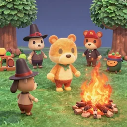 animal crossing salem witch trials, burning, fire