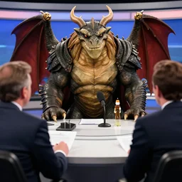 interview with smaug in the style of @ 9 0 snewsscreens