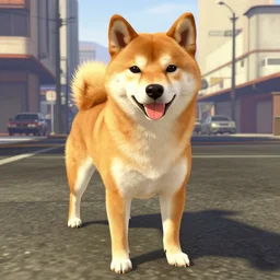 a shiba Inu in GTA San Andreas