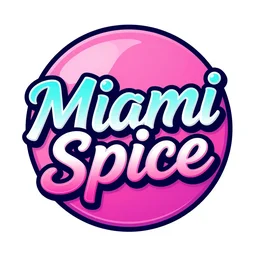 synthwave logo Miami Spice