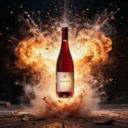 chemical explosion around the word wine by nicolas delort