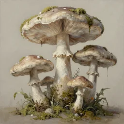 soft texture muted saturation!!!!!!!!!!! ( ( ( ( painterly giant flowers, giant mushrooms, moss granular dripping running. ) ) ) ) ) by jean baptiste monge!!!!!!!!!!!!!!!!!!!!!!!!!!!!!!