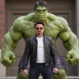 Robert Downey jr as the Hulk