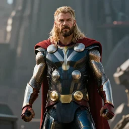 Thor from Marvel movie, hyper realistic, octane render, hyper detailed, cinematic lighting, movie scene