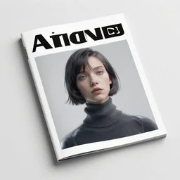 cover photo for an ai art magazine.