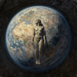 sentient life on another planet, unfinished concept art oil painting by jama jurabaev, extremely detailed, brush hard, artstation