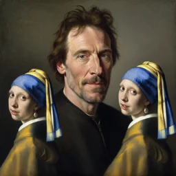 a charicature of christopher walken, masterpiece painting by artgerm and greg rutkowski and caravaggio and vermeer