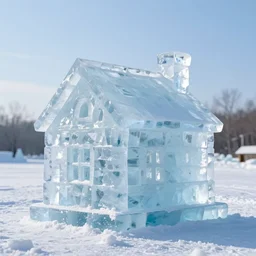 a house made of ice