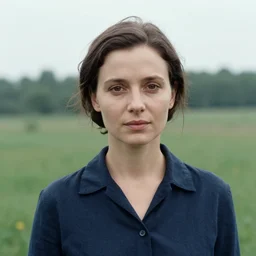 a portrait photograph of a female character in a scenic environment by andrei tarkovsky, shot on large format film camera, cinematic composition, beautiful lighting,