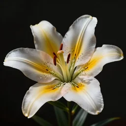 close up of lily flower by okeeffe