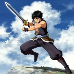 cloud strife brave sword stance by tetsuya nomura