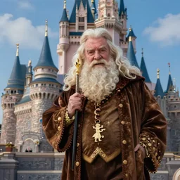 An Award Winning Hyperdetailed Concept Art Masterpiece of Dumbledore at Walt Disney World, 8k
