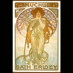 Art Nouveau Work safety Poster by Mucha
