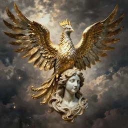 phoenix with Venus head, by Christoph Niemann