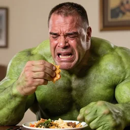 hulk hogan crying and eating food,