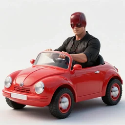 vincent d'onofrio as kingpin driving a little tikes cozy coupe, movie still, from the new daredevil movie, 8 k, realistic
