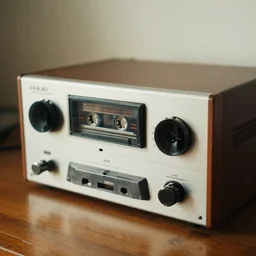 vintage magneet tape akai audio recorder, photo