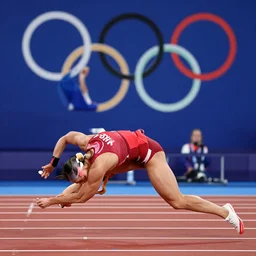 competitive working at the olympic games.