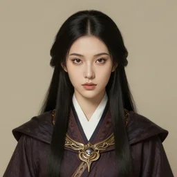 masterpiece head-on symmetrical centered painted portrait, Maya Ali as Elden Ring Mage, wearing wizard robes, elegant, in the style of ROSSDRAWS and Ruan Jia and Ross Tran and Alphonse Mucha and Ayami Kojima and Charlie Bowater and Karol Bak and Jean Delville, pixar, maya engine, splash comics, global illumination lighting, rich bright colours