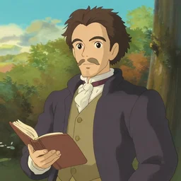 louis pasteur, studio ghibli style
