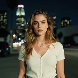 brooke ashling, a cinematic shot of los angelas at midnight, canon eos c 3 0 0, ƒ 1. 8, 3 5 mm, 8 k, medium - format print, inspired by roger deakins cinematography