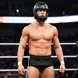 Polish guy that has short hair that looks like a helmet and which is thin joins WWE, Realistic, HDR, Clear Image, HDD, Dynamic lighting,