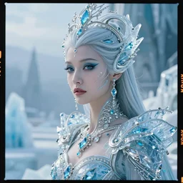 kodak portra 4 0 0 closeup portrait shot of a dystopian queen of ice in a scenic dystopian environment, by paolo roversi, intricate, elegant, highly detailed, digital art, artstation, concept art, smooth, sharp focus, tomasz alen kopera, peter mohrbacher, donato giancola, tonal colors