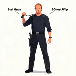 Liam Neeson as Burl Gage, Antimage, casting Ghost Whip,, iconic Character illustration by Wayne Reynolds for Paizo Pathfinder RPG