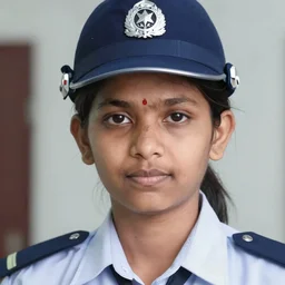 close-up of Jyoti Amge the shortest woman in the world as a detective in a movie directed by Christopher Nolan, movie still frame, promotional image, imax 70 mm footage