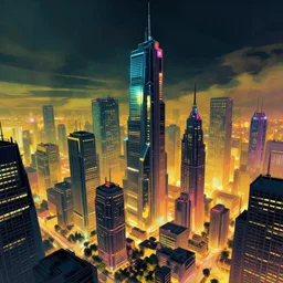 cyberpunk city concept art