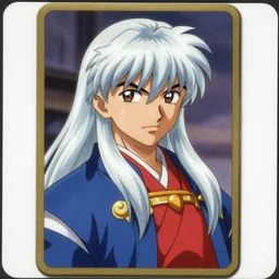 card art of a young man wizard with long white hair wearing blue and golden robes, makoto shinkai, very detailed, realistic face, detailed face, matte, tonemapping, bbwchan, perfection, 4K, William-Adolphe Bouguereau