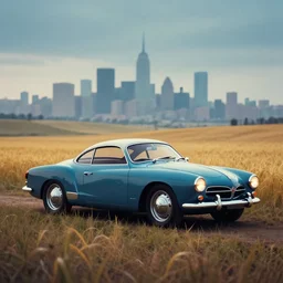 a beautiful, sharp focus, and the silhouette of an immaculate 1 9 5 6 lowlight karmann ghia in a field on the palouse. vaporwave ombre rendering. outrun style. trending on artstation. recommended for you behance. by chris moore. beeple colors. ambient occlusion. digital matte painting. metropolis filmic. gotham city. overcast.