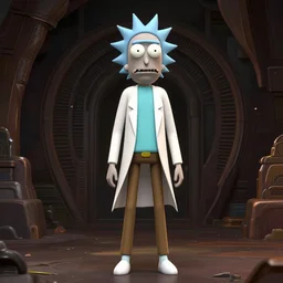 full body pose, hyperrealistic photograph of rick sanchez from rick and morty, dim volumetric lighting, 8 k, octane beautifully detailed render, extremely hyper detailed, intricate, epic composition, cinematic lighting, masterpiece, trending on artstation, very very detailed, stunning, hdr, smooth, sharp focus, high resolution, award, winning photo, dslr, 5 0 mm
