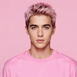 photo of jeffree star in the 2 0 0 0 s with pink red hair smoking in a pink juicy tracksuit