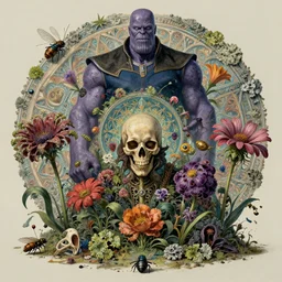 the platonic ideal of flowers, rotting, insects and praying of cletus kasady carnage thanos dementor doctor manhattan chtulu mandelbulb studio ghibli lichen mandala bioshock davinci the witcher, d & d, fantasy, ego death, decay, dmt, psilocybin, art by anders zorn and john bauer