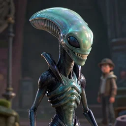 wes craven, alien, disney, pixar, greg rutkowski, 8 k, hd, dof, kodak film, volumetric lighting, subsurface scattering, iridescent, photorealistic, octane render