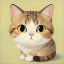 a beautiful painting cat, by murakami takashi painting, illustration style