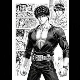 dreamworld detailed manga, ueshiba riichi, scan