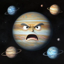 the planet jupiter grows angry at the other planets