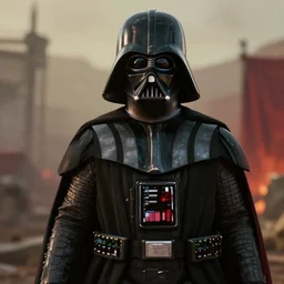 Film still of Darth Vader, from Red Dead Redemption (2018 video game)