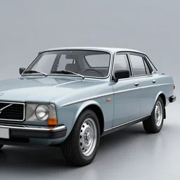 concept art of a volvo 240, high detail, high definition, 8k