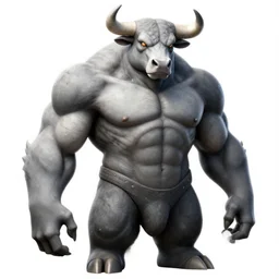 bull humanoid figure, highly detailed, digital art, sharp focus, trending on art station, kentaro miura manga art style