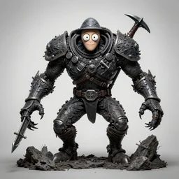 squidward as a dark souls boss by installation art