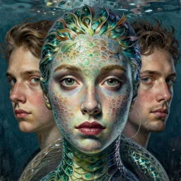 mermaid portrait | highly detailed | very intricate | symmetrical | cinematic lighting | award - winning | closeup portrait | painted by donato giancola and mandy jurgens and charlie bowater | featured on artstation