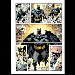 a complete page of an epic batman comic