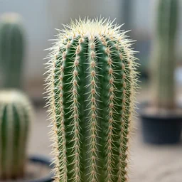 a professional photo of a very fluffy cactus