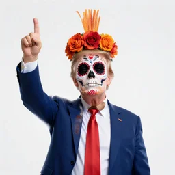 trump celebrating the day of the dead