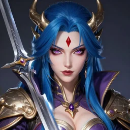 a detailed face portrait of the queen of blades, diablo 4 lilith, by yusuke murata, by hiroya oku, trending on artstation